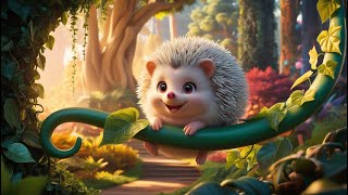 Adventures of a Cute Hedgehog | Animation Song for Kids | Animal Educational Music Video