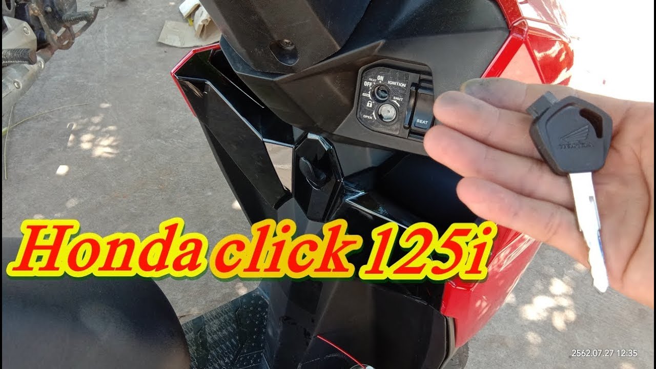 กุญแจรถยนต์ วิธี... กุญแจhondaclick125i ทำกุญแจใหม่ไม่ต้องถอดไม่ต้อง...