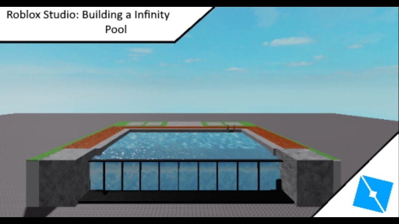 Roblox Studio Building A Infinity Pool Youtube - how to make a pool in roblox studio