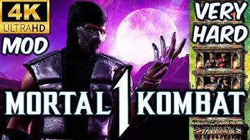MK1 *UMK3 KHROME T-1000* VERY HARD KLASSIC TOWER GAMEPLAY!! (MOD) 4K 60 FPS (NO MATCHES LOST)