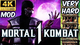 Mk1 Umk3 Khrome T-1000 Very Hard Klic Tower Gameplay Mod 4K 60 Fps No Matches Lost