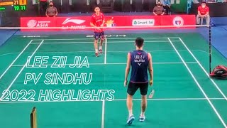 Lee Zii Jia ?? and PV Sindhu ?? 2022 Badminton Asia Championship Highlights