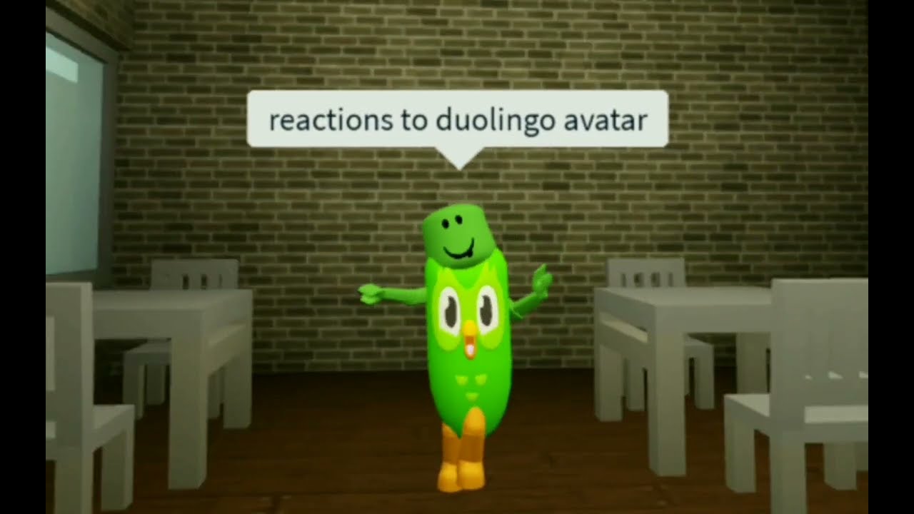 People reactions to a duolingo avatar - YouTube