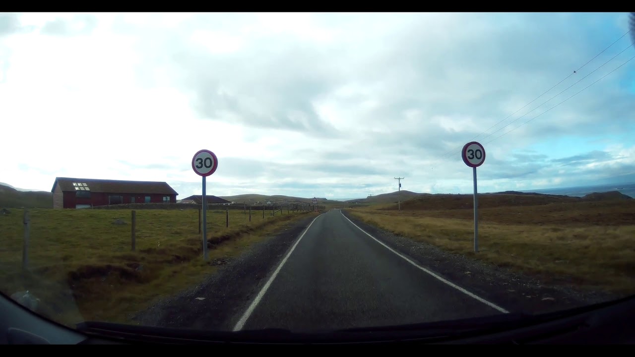 Hamnavoe, West Burra to Houss and East Hogaland, East Burra - Driving in the Shetland Islands