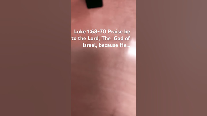 Luke 1:68-70