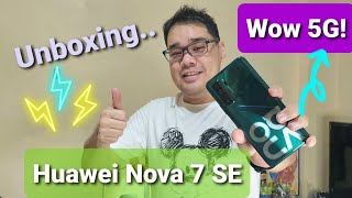 Huawei Nova 7 SE 5G Unboxing, Sample Pics, Charging Test and Quick Review in Filipino