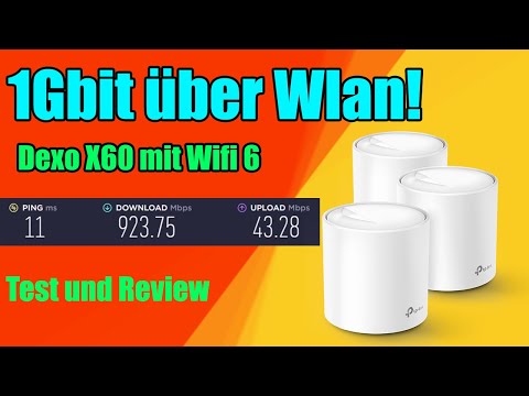 Schnelles Wlan mit TP-Link Deco X60 Speedtest und Review | Test mit 1Gbit Leitung Deutsch AX3000