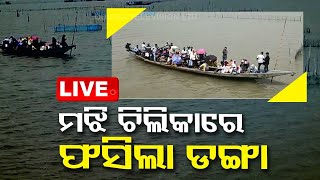 Live | ଚିଲିକା ମଝିରେ ପୁଣି ଫସିଲା ଯାତ୍ରୀବାହୀ ଦେଶୀଡଙ୍ଗା | Chilika | Boat | OTV