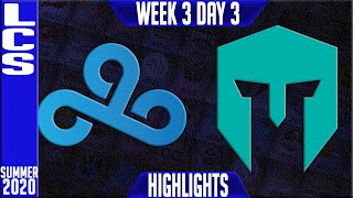 C9 vs IMT Highlights | LCS Summer 2020 W3D3 | Cloud9 vs Immortals