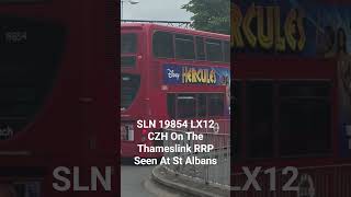 SLN 19854 LX12 CZH On The Thameslink RRP Seen At St Albans #busspotting #busvlogs #fortheloveofbuses