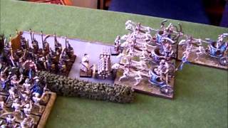 Warhammer Fantasy Battle report ;Tomb Kings vs Empire
