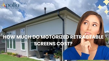 How Much do Motorized Retractable Screens Cost? #retractablescreens #howmuch #patiodesign