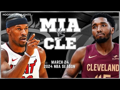 Cleveland Cavaliers vs Miami Heat Full Game Highlights | Mar 24 | 2024 NBA Season