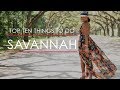 Top 10 Things to do in Savannah - YouTube