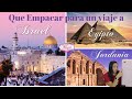 Como empacar para un viaje a Jordania, Egipto e Israel (Jerusalén)