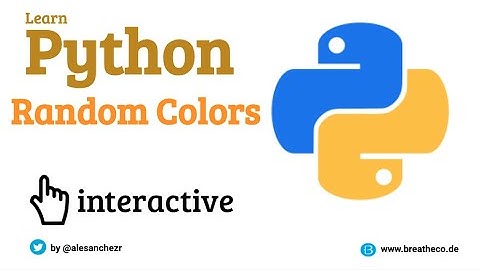 18 Generate random colors - Python Tutorial for Beginners (Interactive and Auto-graded)