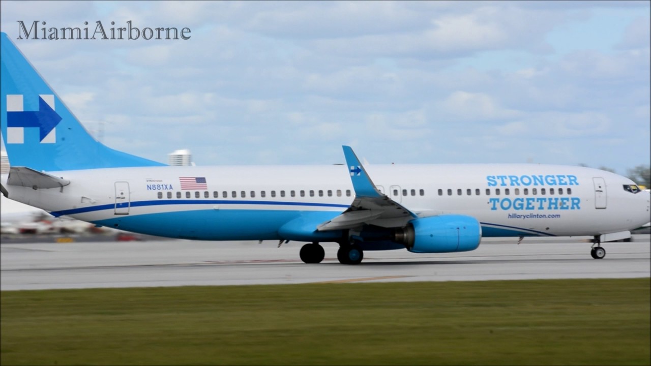 hillary clinton boeing 737
