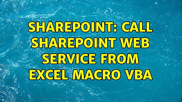 Sharepoint: Call SharePoint web service from excel macro vba