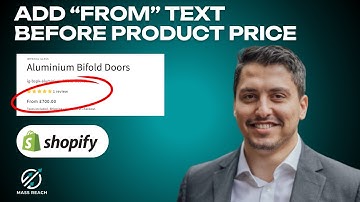 How to add “from” text before product price in Shopify
