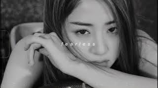 le sserafim - fearless (slowed   reverb)