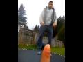 Drunk russian guy on trampoline