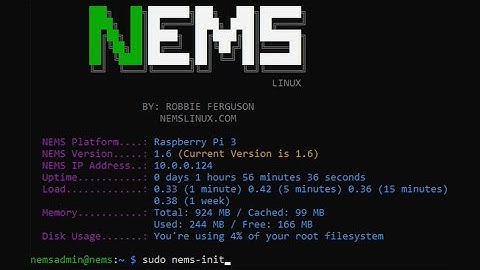 NEMS Linux Commands: nems-init