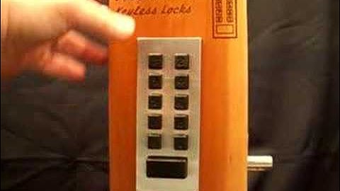 Preso Matic Deadbolt Operation