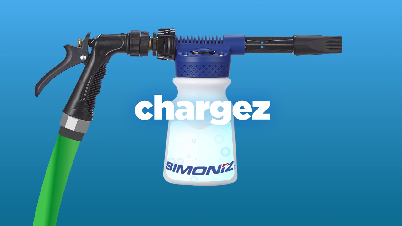 Pistolet et détergent lave-auto à super mousse de Simoniz