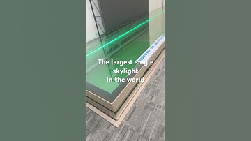 The largest single skylight in the world      Do you know how big it is?