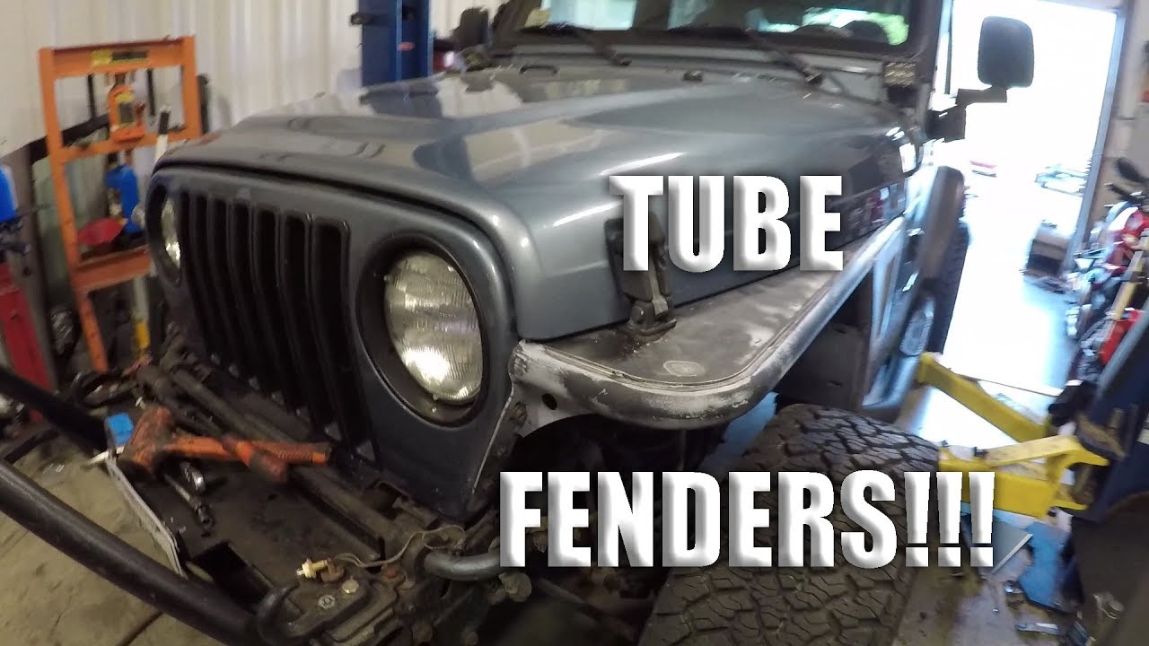 Jeep Wrangler Tube Fender Install Youtube