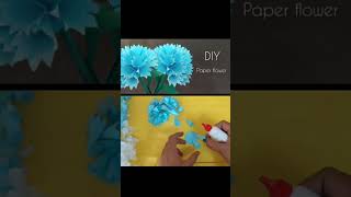 How to make paper flower with craft paper|DIY paper flower3dflowers  origamiflower floralart