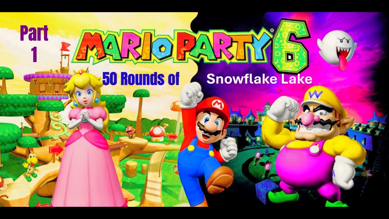 Mario Party 6 (50 Rounds of Snowflake Lake) Part 1