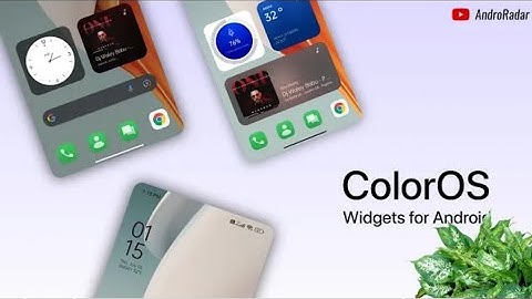 ColorOs 13 Widgets For Any Andriod..By R.G GAMING..