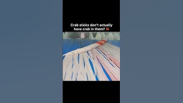 Are we the only ones who didn’t know crab sticks don’t have crab in them? 😳🦀🤷🏽‍♂️