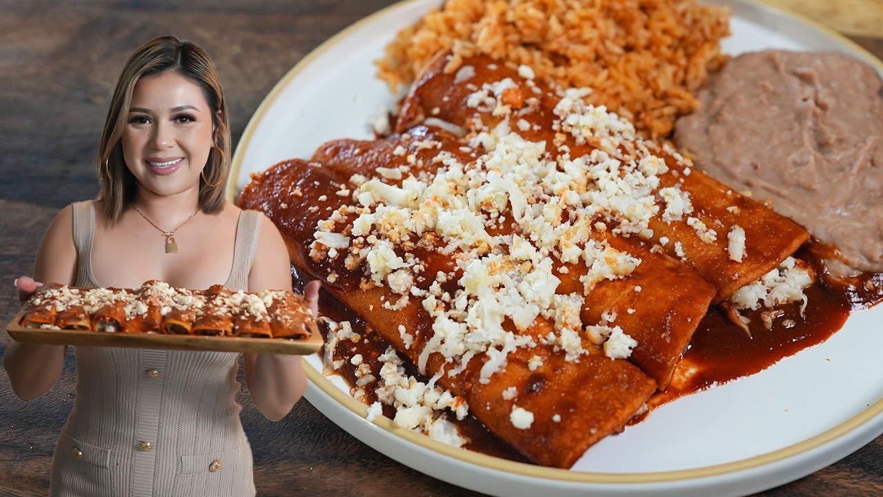 Everyone's Favorite Authentic ENCHILADAS ROJAS - YouTube