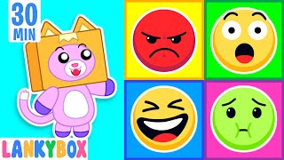 Learn Emotions with LankyBox - Funny Emoji Stories for Kids | LankyBox Channel Kids Cartoon