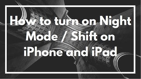 How to turn on Night Mode / Shift on Apple iOS10 | iPhone and iPad | Video Guide