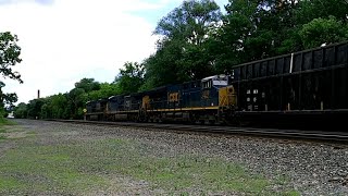 [HD] CSX Q635 Garbage Train Westbound - Fairport, NY