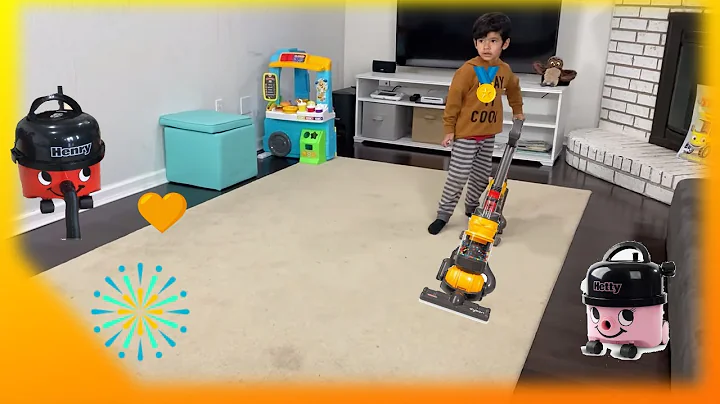 Casdon Dyson Ball Toy Vacuum Cleaners For Toddlers| Help Dad Clean Up!