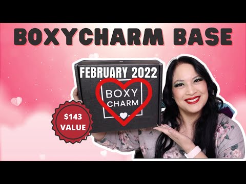 msrp คือ  New  BOXYCHARM BASE BOX UNBOXING FEBRUARY 2022 #BOXYGLAMENTINE #BOXYCHARM #MYSTERYBOX