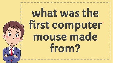 what was the first computer mouse made from
