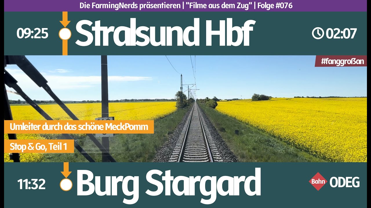 #076 | Führerstandsmitfahrt | WSR-BLO, Teil1 | Umleiter durch das schöne MeckPomm (WSR-WBSG)