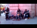 London street band Funfiction play Kingston Town (UB40)