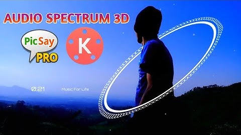 Cara membuat audio spectrum 3d effect//tutorial kinemaster pro