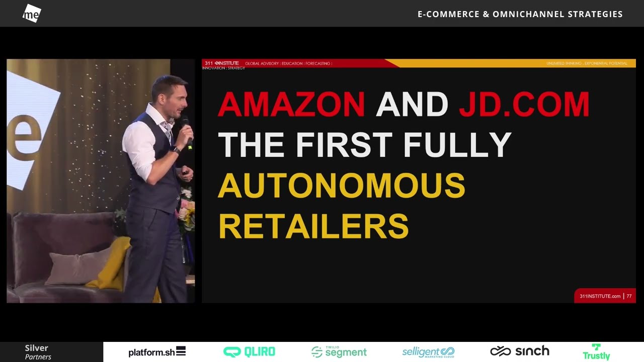 Matthew Griffin on stage: The Future of Retail Re-Invented