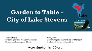 I Love Lake - Garden to Table Webinar - May 25, 2022