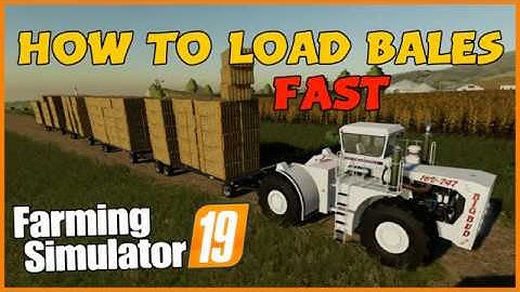 Farming simulator 19 How to load bales fast