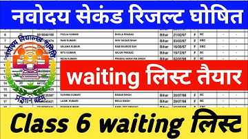 waiting list Jawahar Navodaya vidyalaya class 6 2021#jnv #jnvst #jnvresult #vidyagyan #नवोदय
