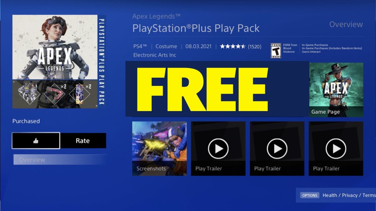 How to get free Apex Legends Season 5 PlayStation Plus Play Pack