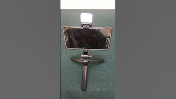 Unboxing Selfie stick-tripod with flashlight #trending